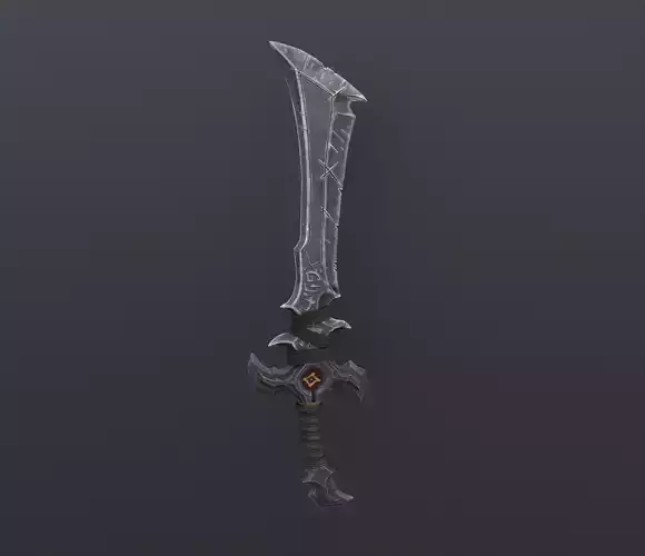 Low Poly Pbr Sword