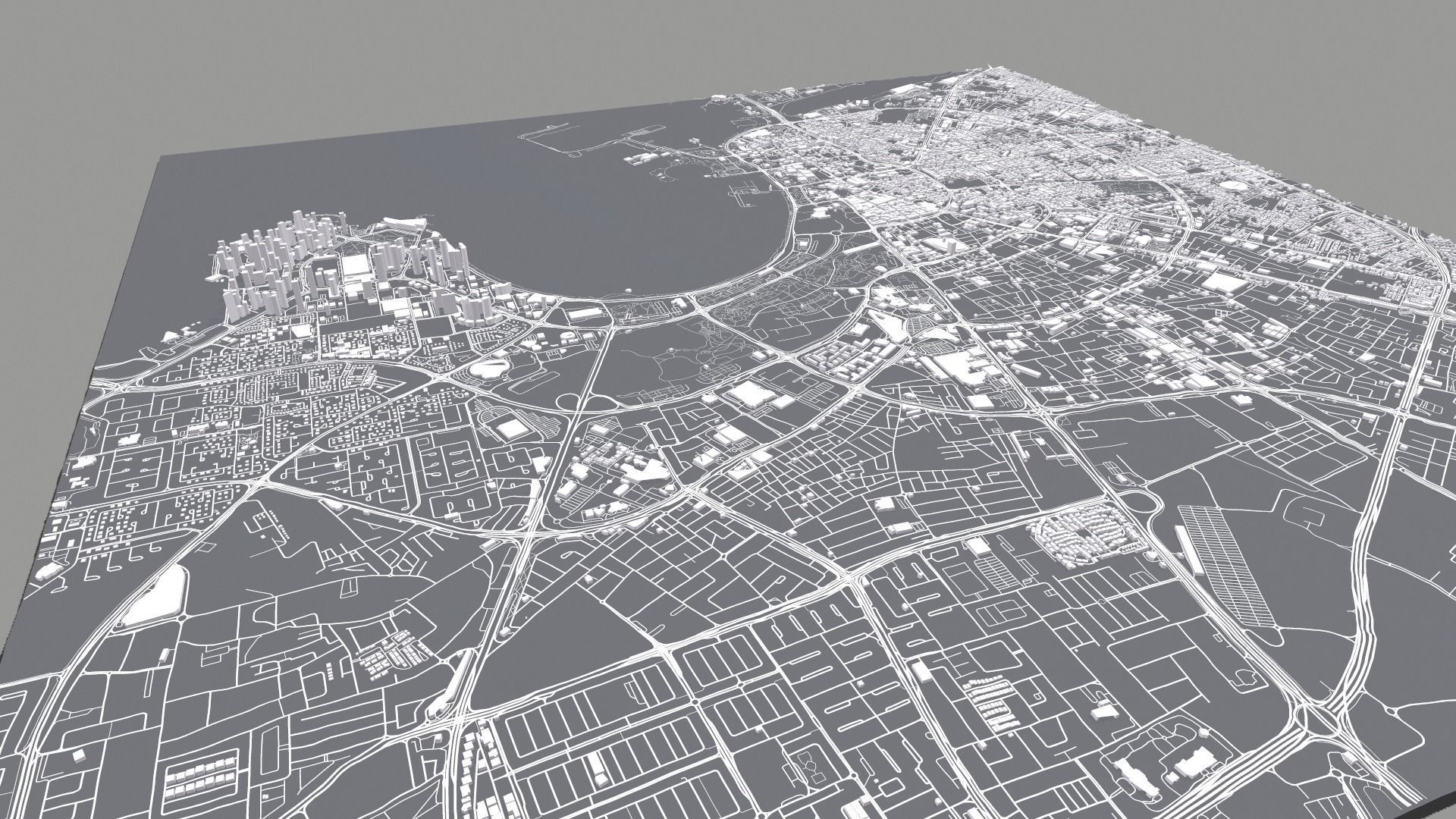 Cityscape Doha Qatar 3D model_11