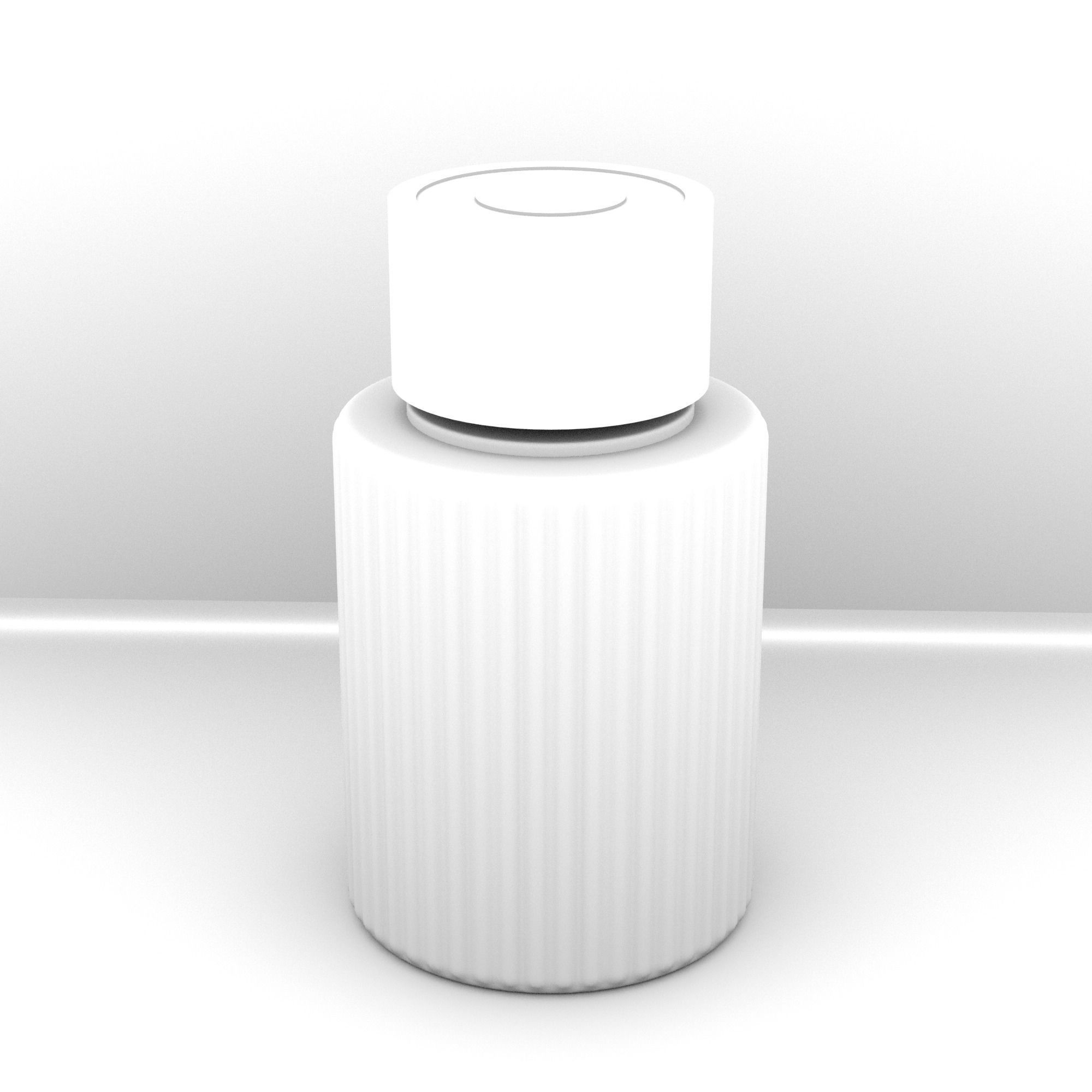 Parfum bottle glass paris 3D model_4