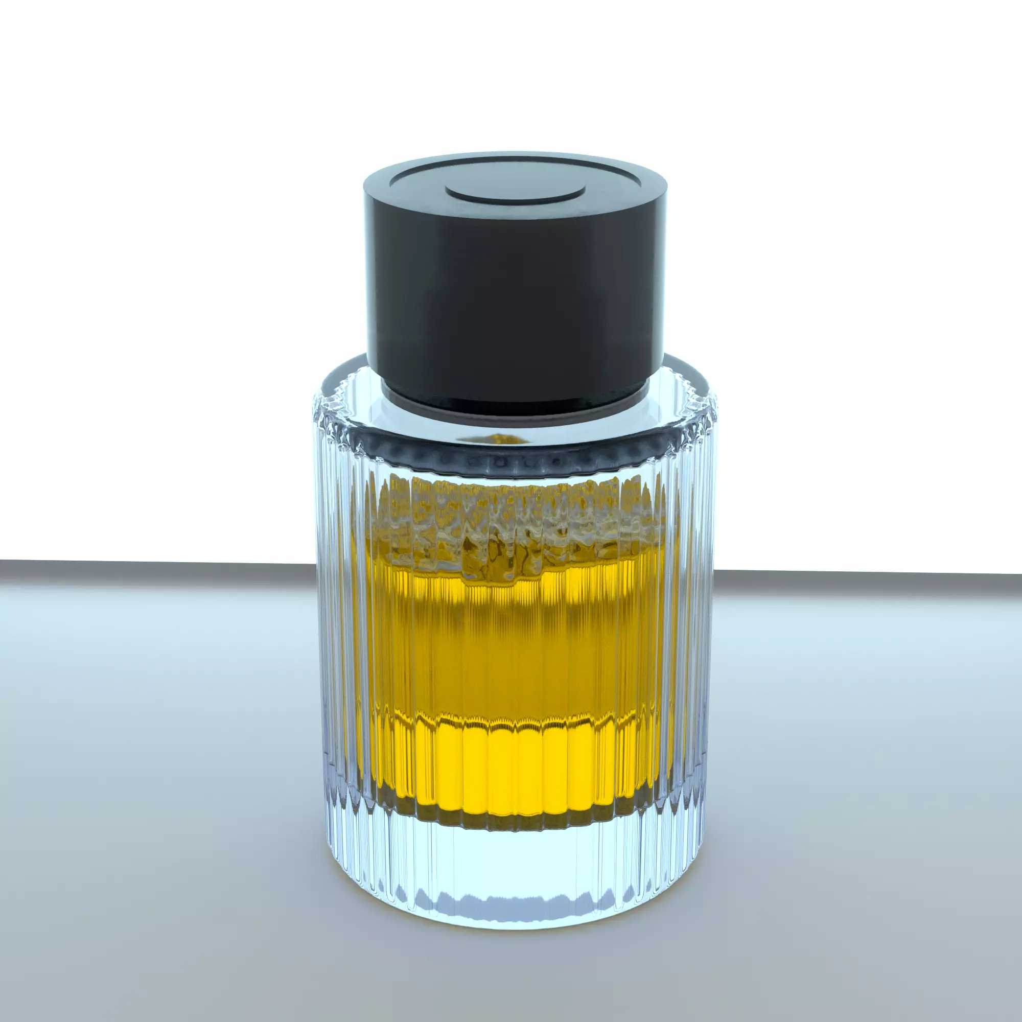 Parfum bottle glass paris 3D model_0