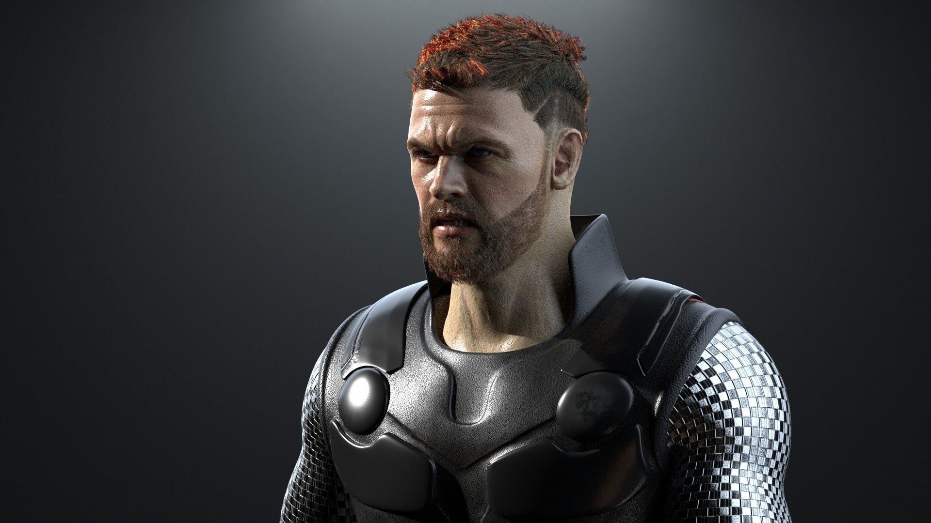 Thor Rigged Low-poly 3D model_10