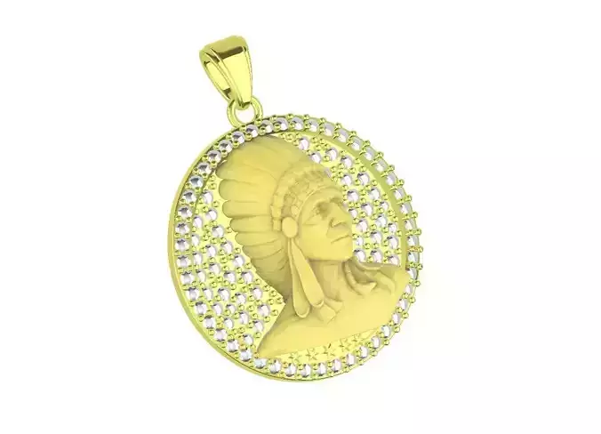 Red indian Diamond Jewelry Pendant