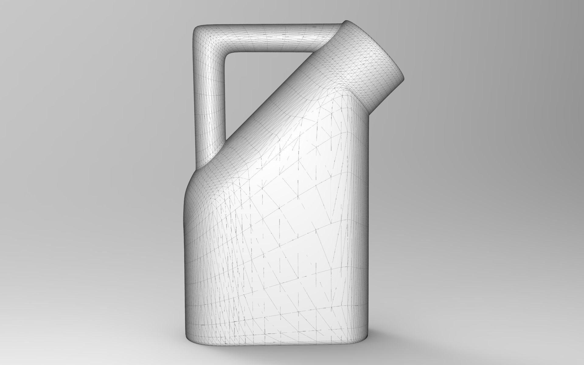 Tub Jug Low-poly 3D model_5