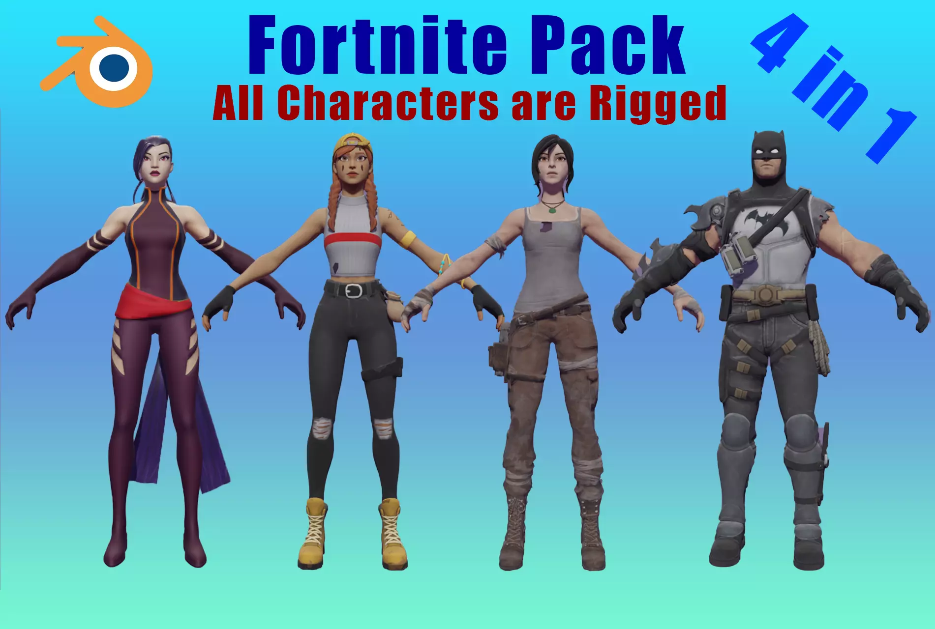 Fortnite Pack 3D model_0