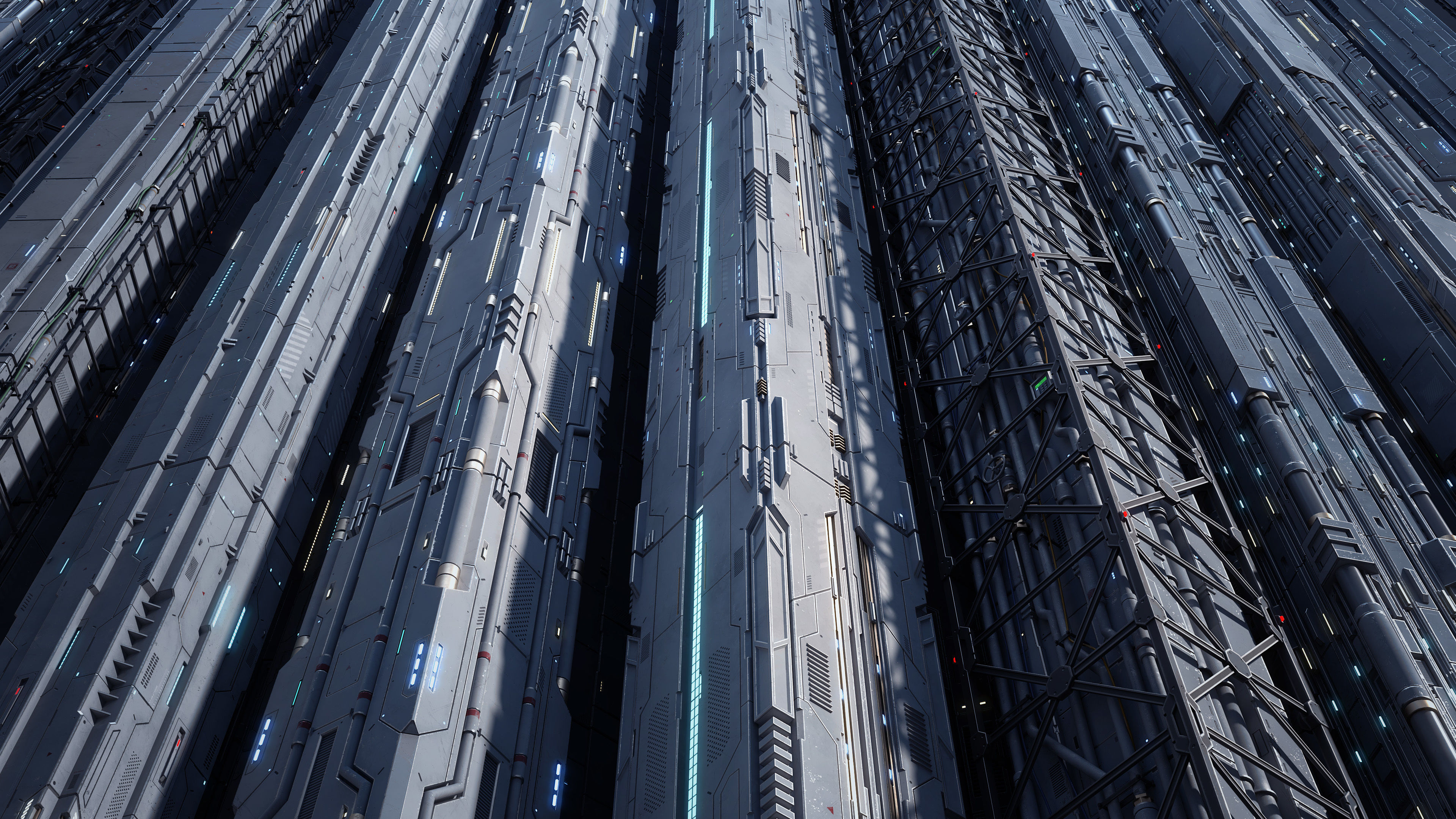 Sci-Fi Parts Kit Pack Vol 04 Column-PBR Low-poly 3D model_23