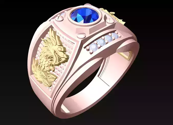 Dragon Ring - Mens Ring - N6101