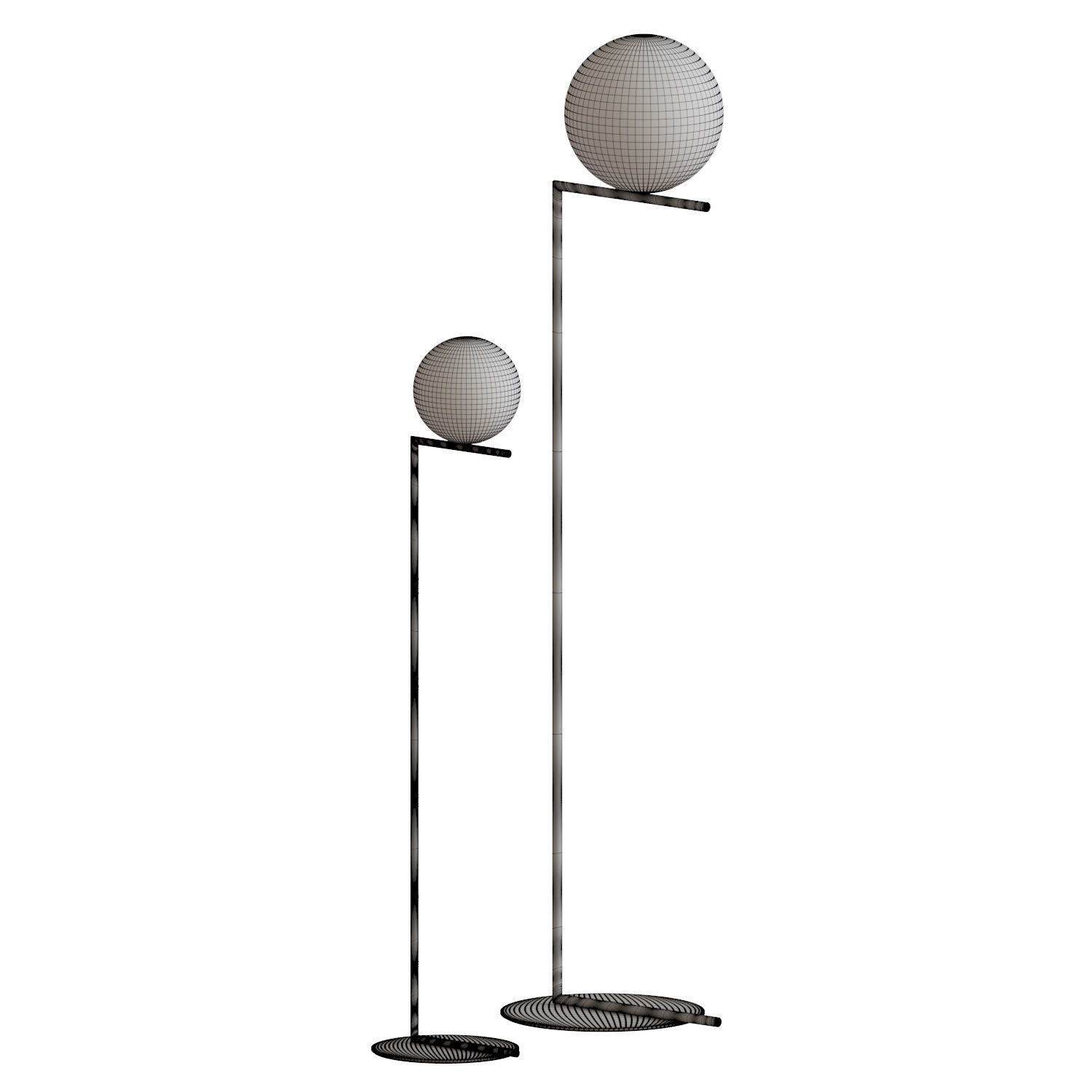 IC F1 F2 Floor Light 3D model_4