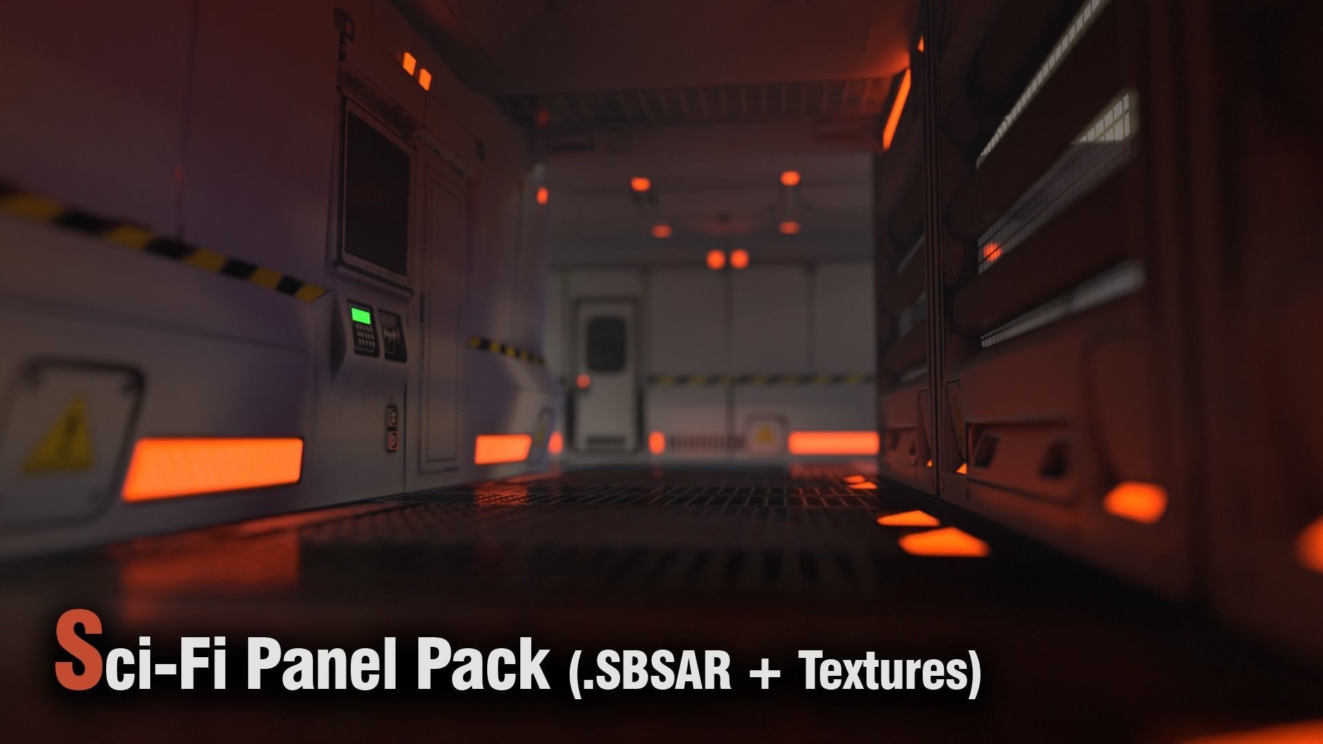 Sci-Fi Panel Pack -SBSAR Texture_3