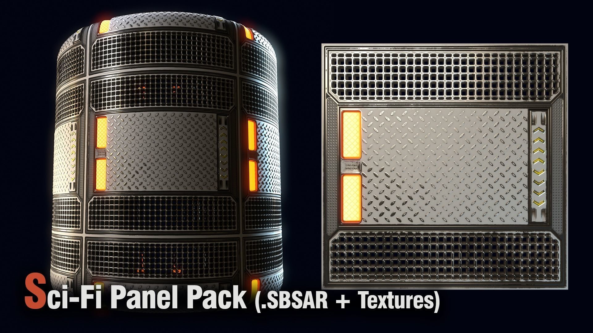 Sci-Fi Panel Pack -SBSAR Texture_8