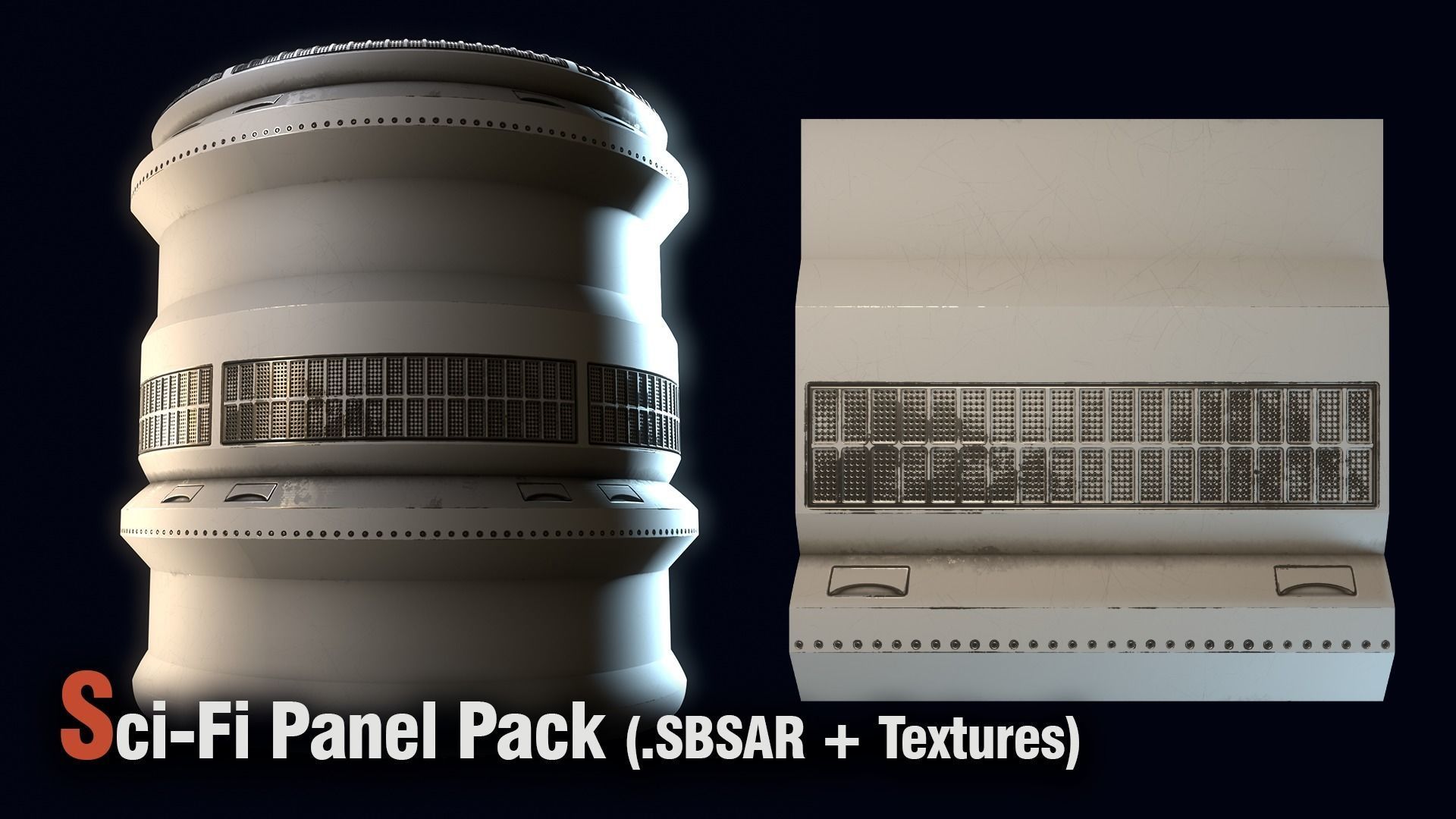 Sci-Fi Panel Pack -SBSAR Texture_12