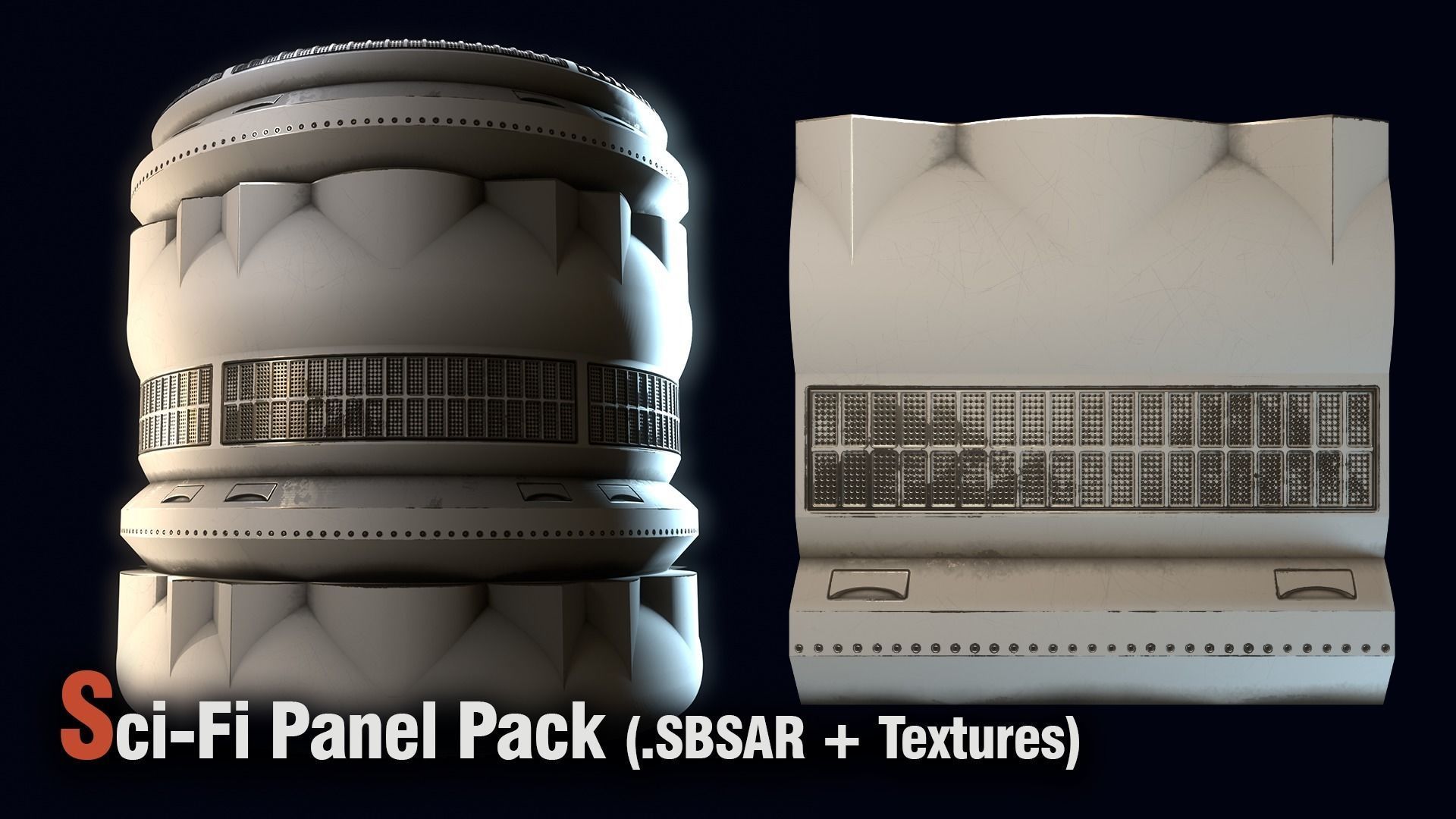 Sci-Fi Panel Pack -SBSAR Texture_11