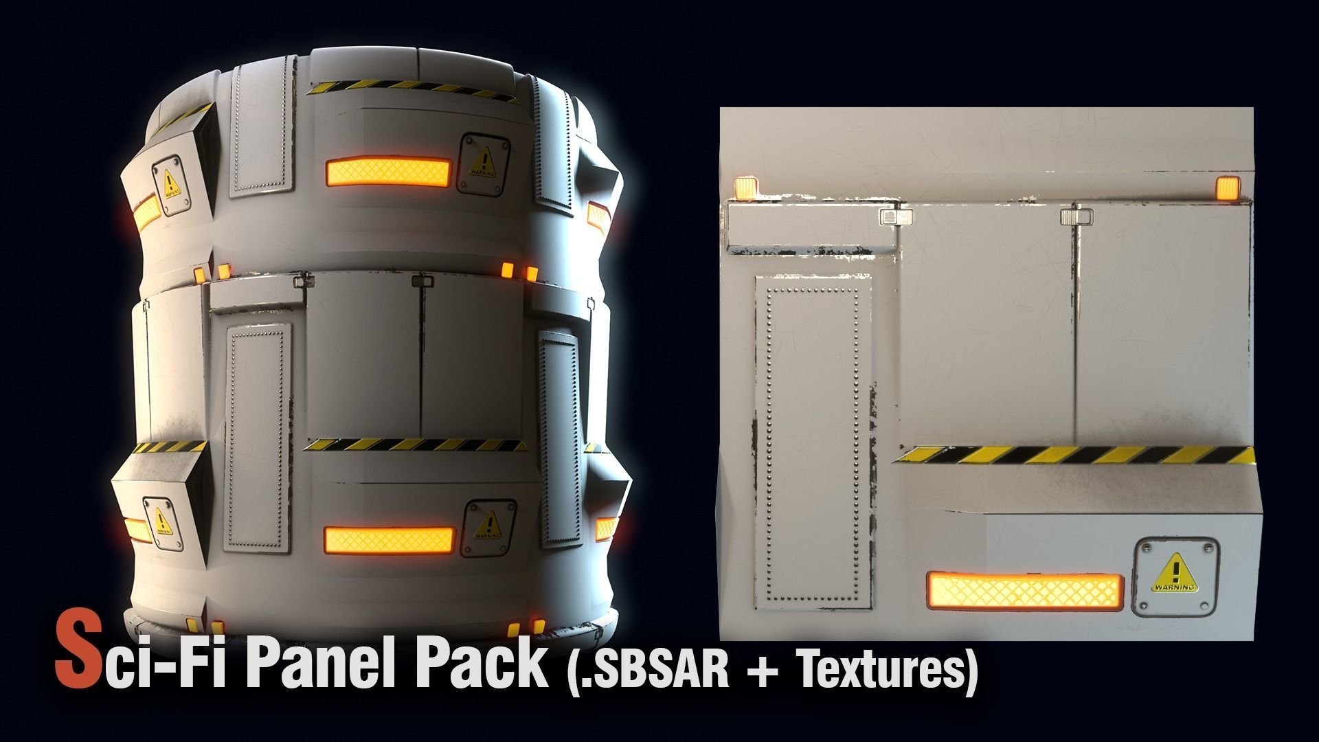 Sci-Fi Panel Pack -SBSAR Texture_6