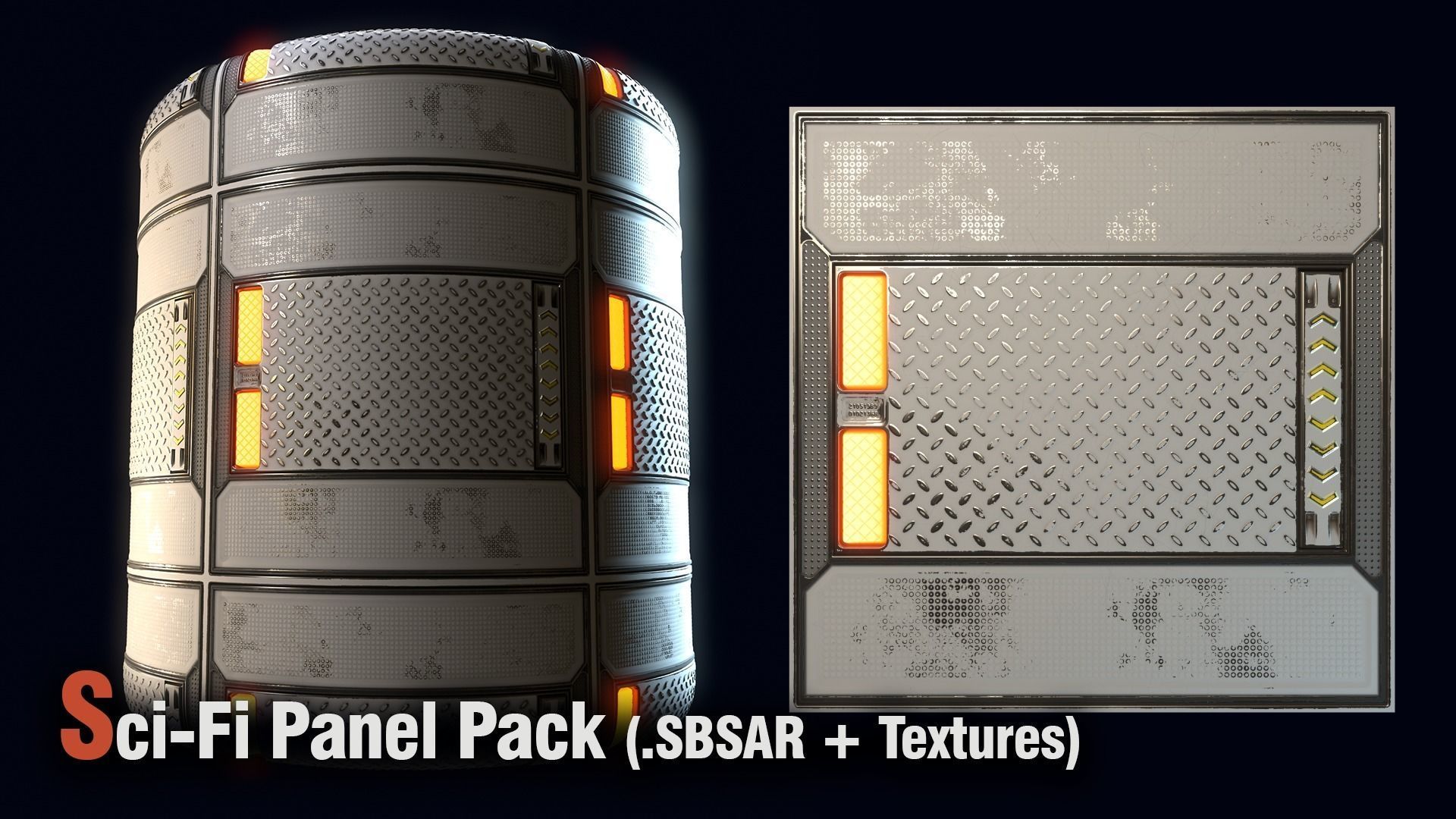 Sci-Fi Panel Pack -SBSAR Texture_9