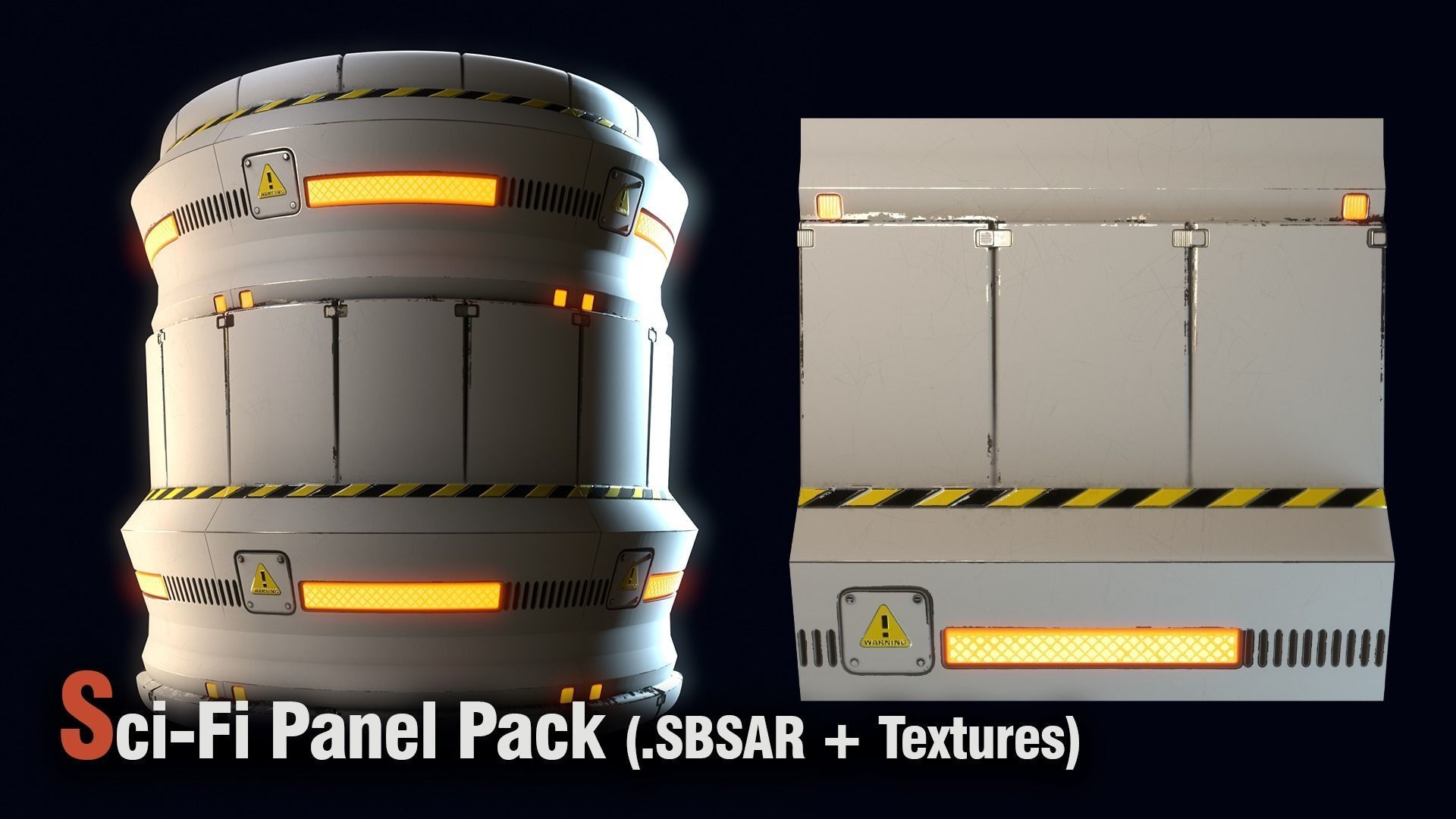 Sci-Fi Panel Pack -SBSAR Texture_5