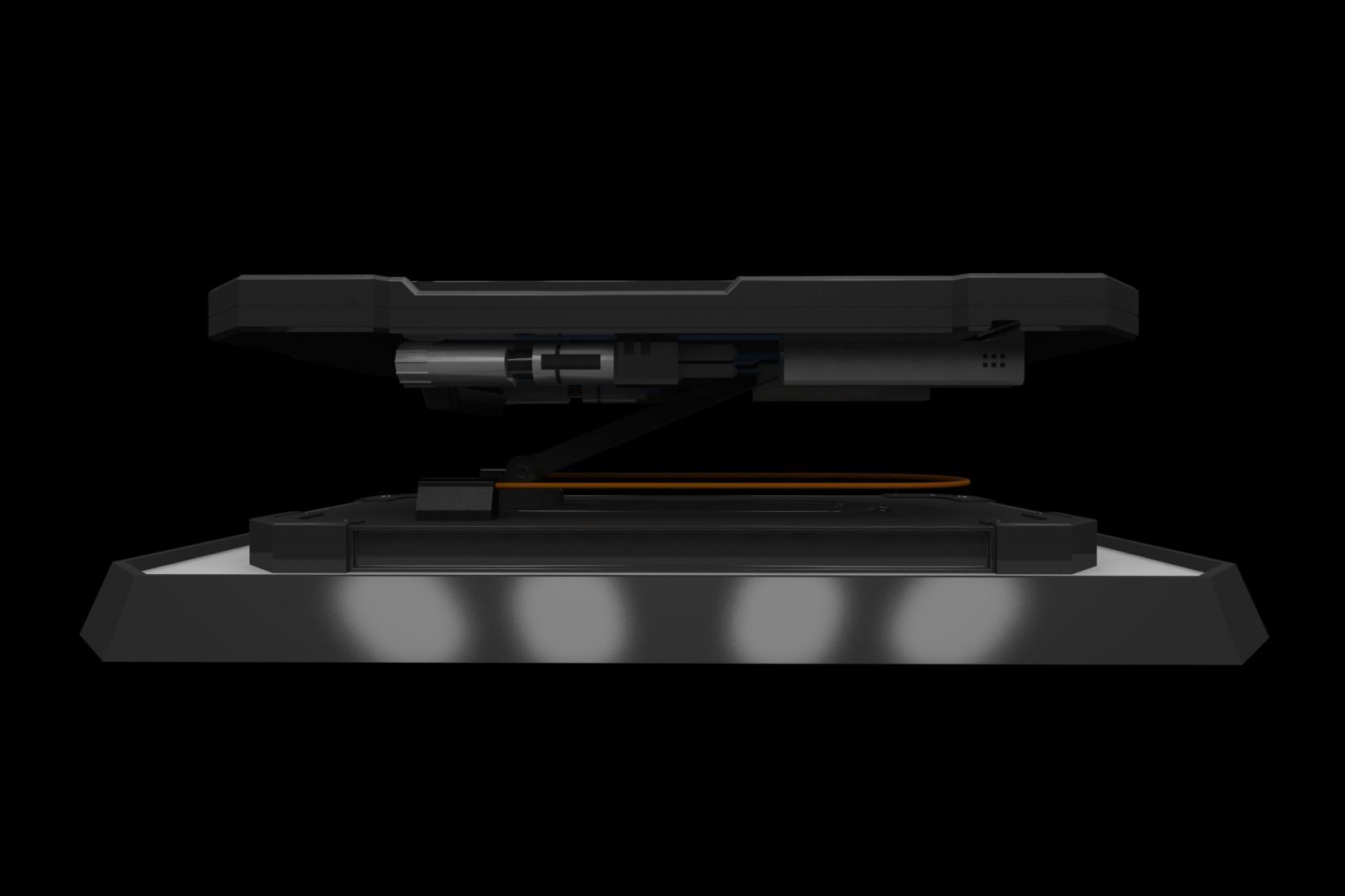 Futuristic table 3D model_1