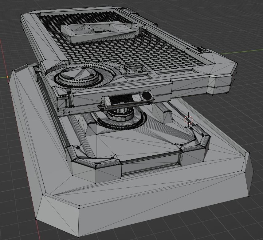 Futuristic table 3D model_10
