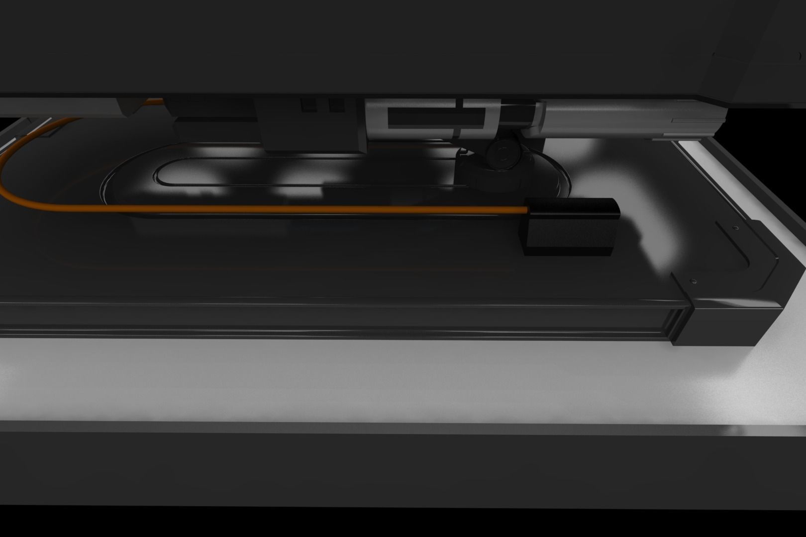 Futuristic table 3D model_7