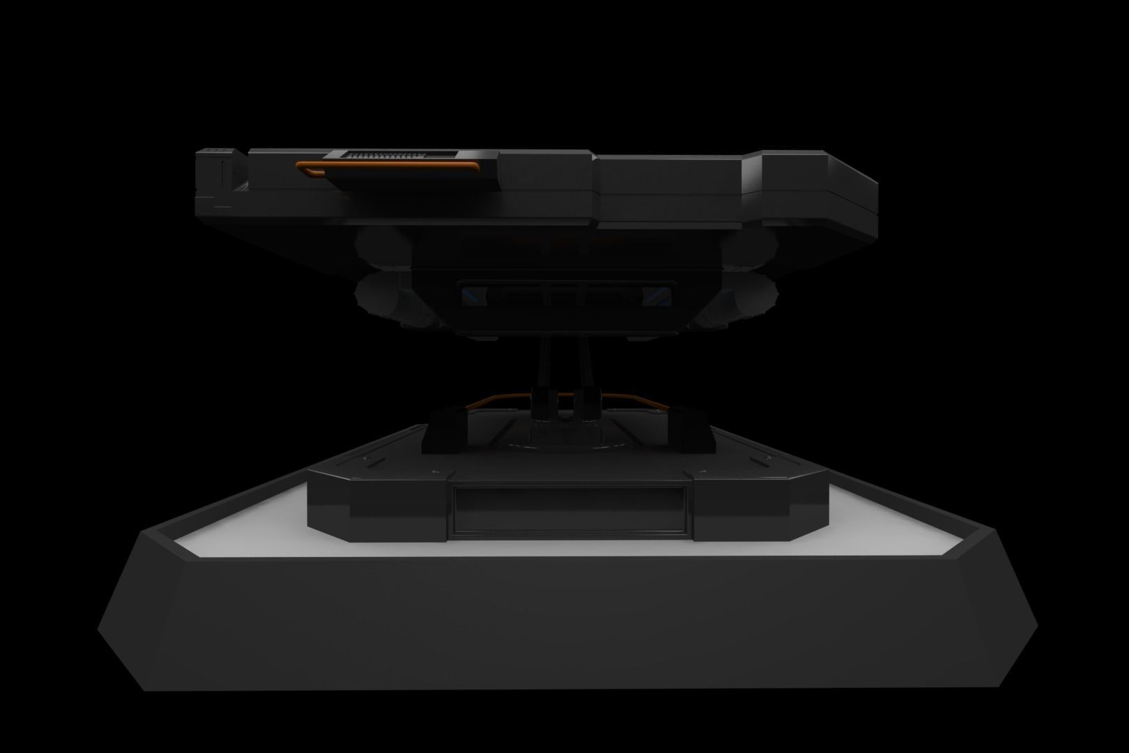 Futuristic table 3D model_3