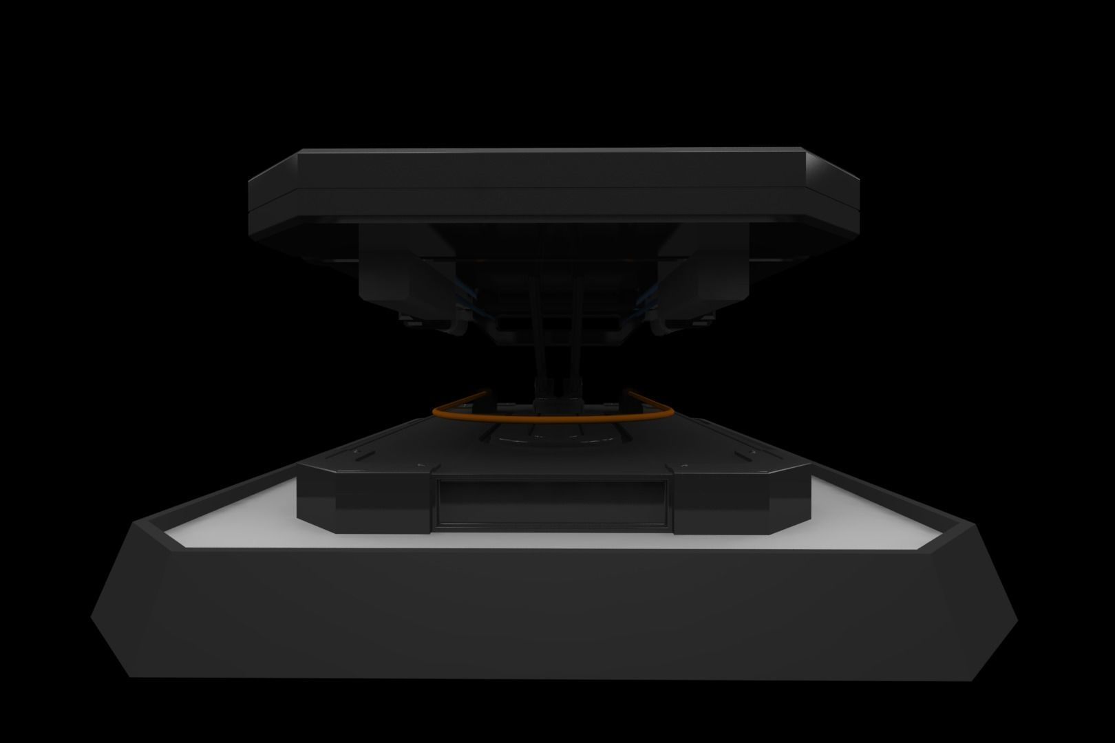 Futuristic table 3D model_4