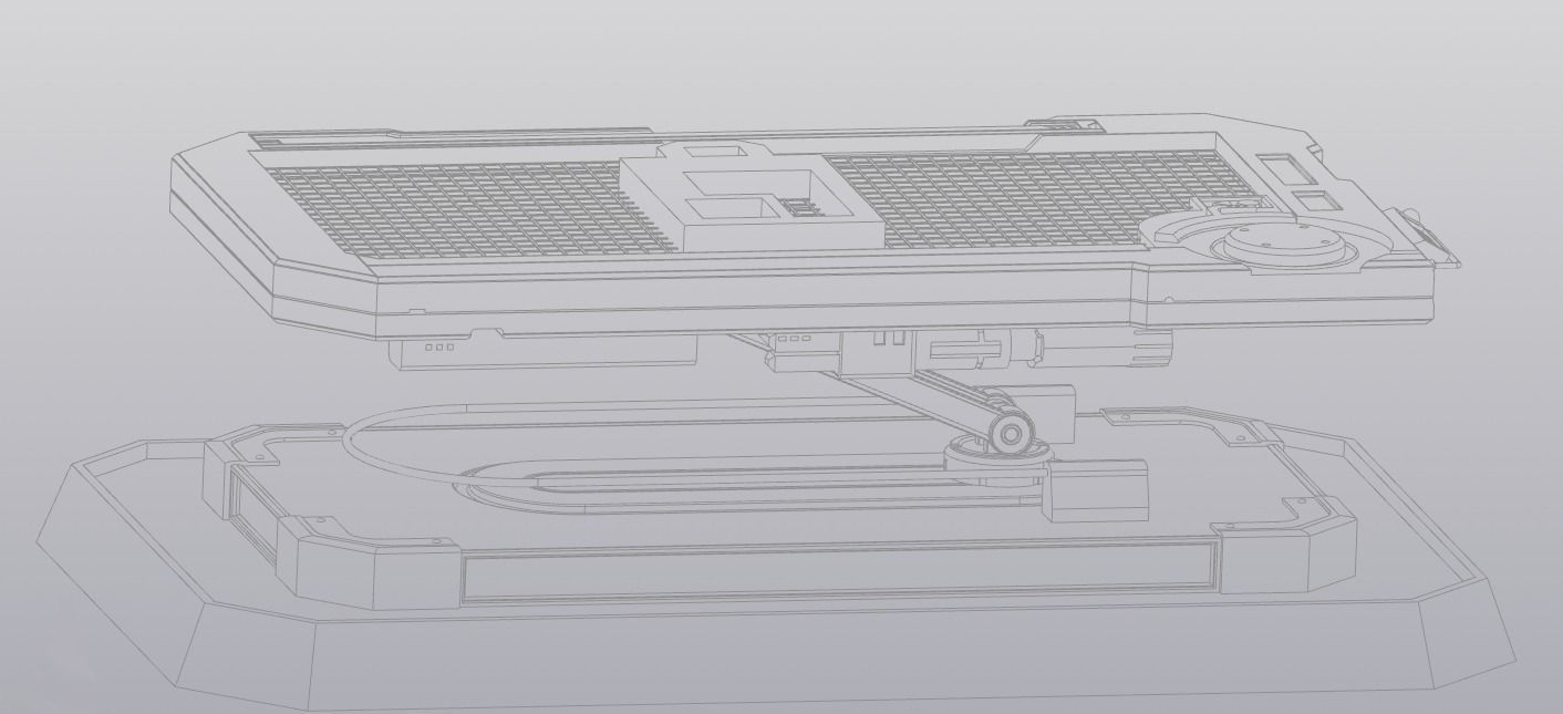 Futuristic table 3D model_11
