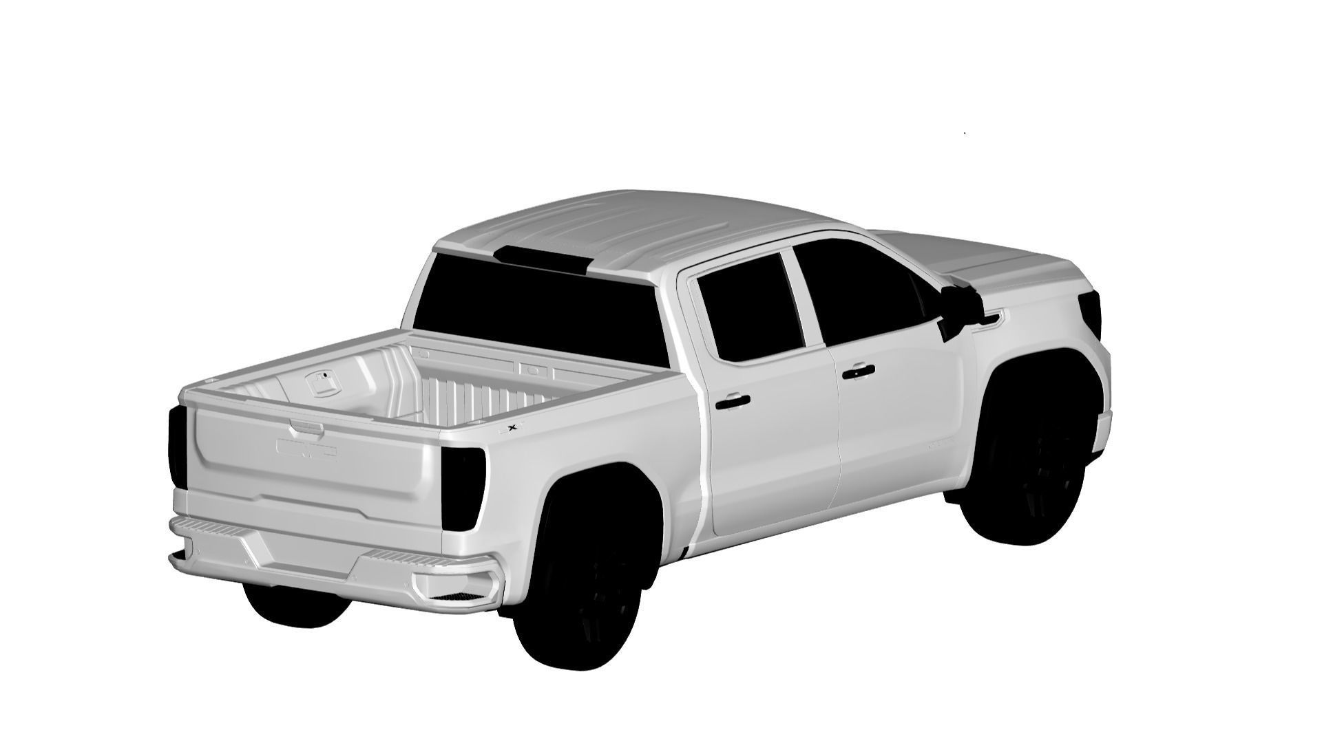 GMC Sierra  3D model_1