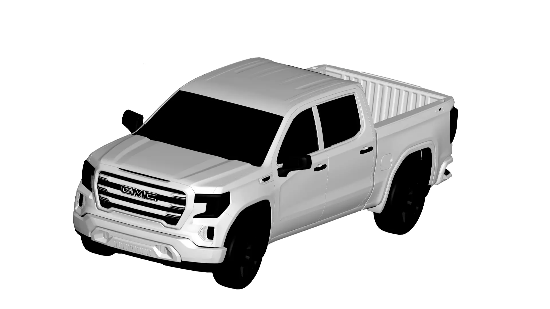 GMC Sierra  3D model_0
