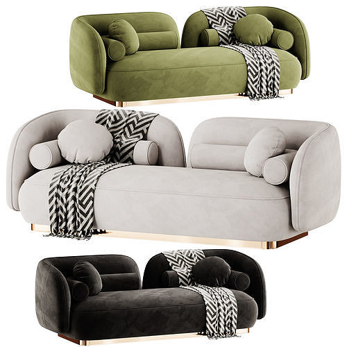 Nordic Sofa by Leader 3D model 2