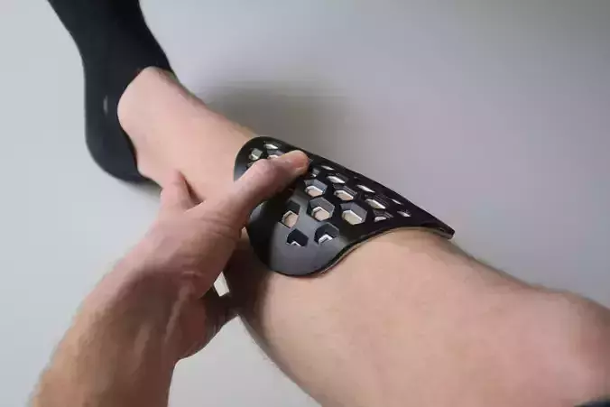 Shinguards for football soccer 3d print model 3D print model