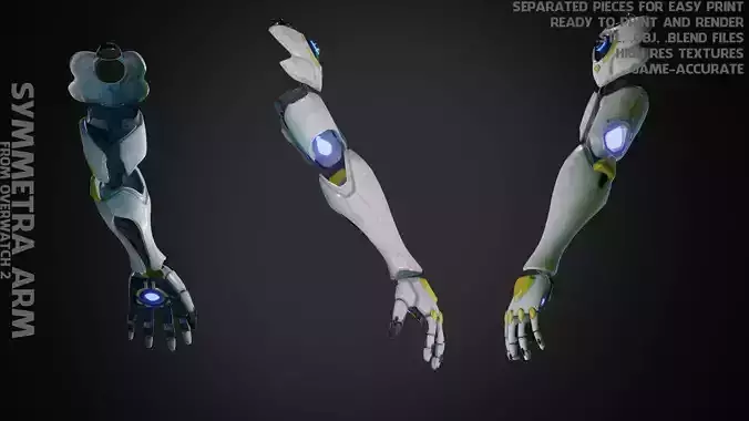 Overwatch 2 Symmetra Arm for Cosplay 3D print model