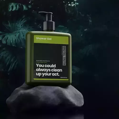 Luxury Shower Gel Bottle Packaging 3D model