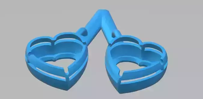 YD125 two heart shaped cutters