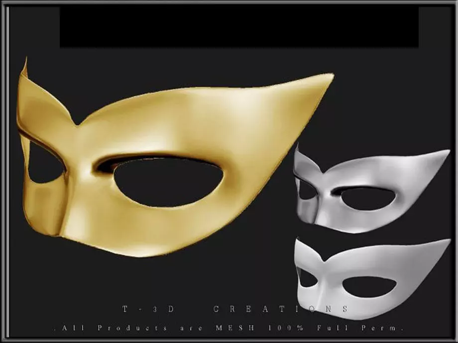 Mask 02 Low-poly 3D model