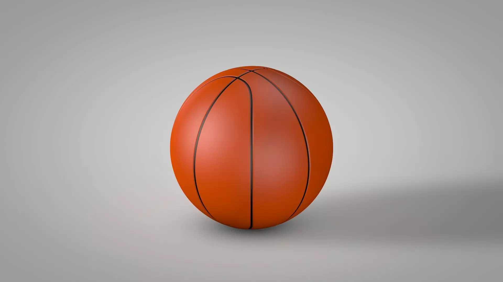 Basketball ball Low-poly 3D model_0