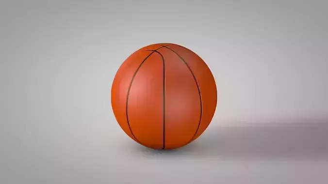 Basketball ball Low-poly 3D model