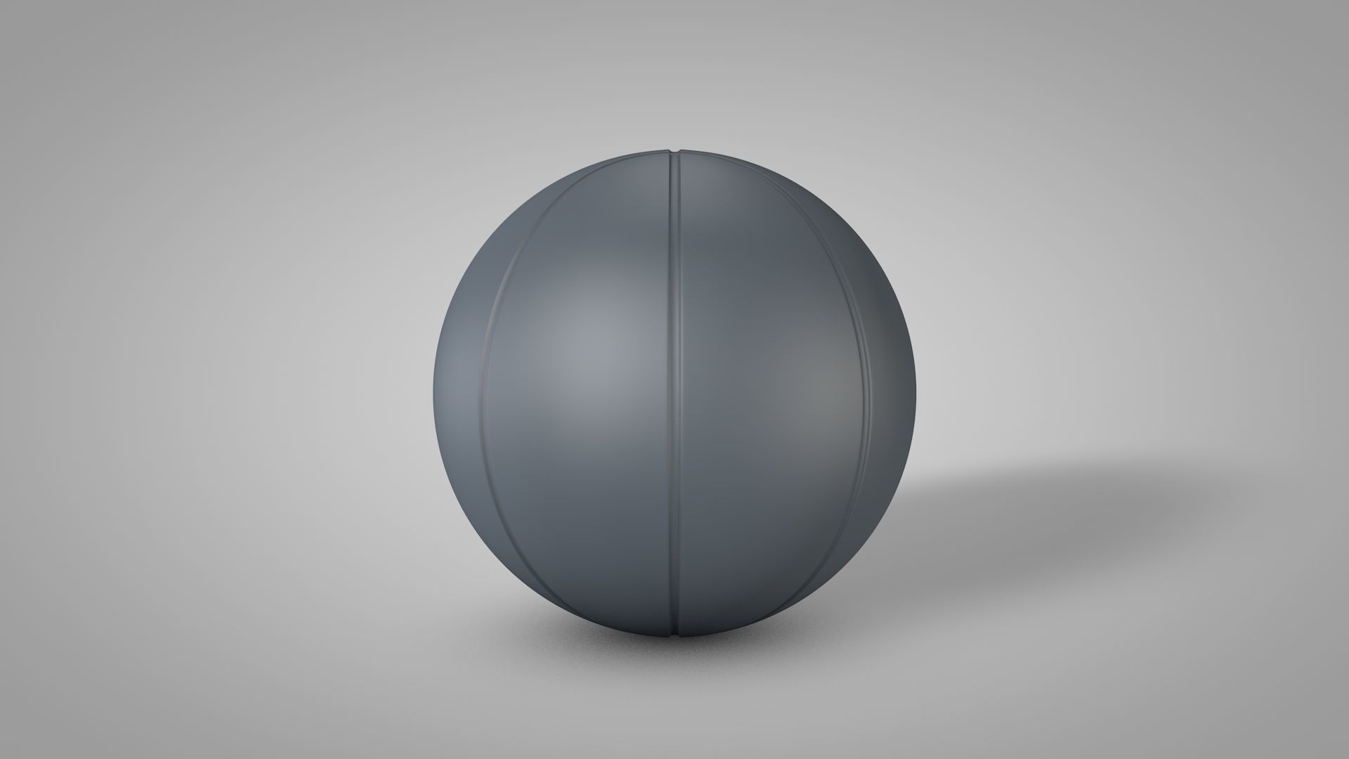 Basketball ball Low-poly 3D model_3