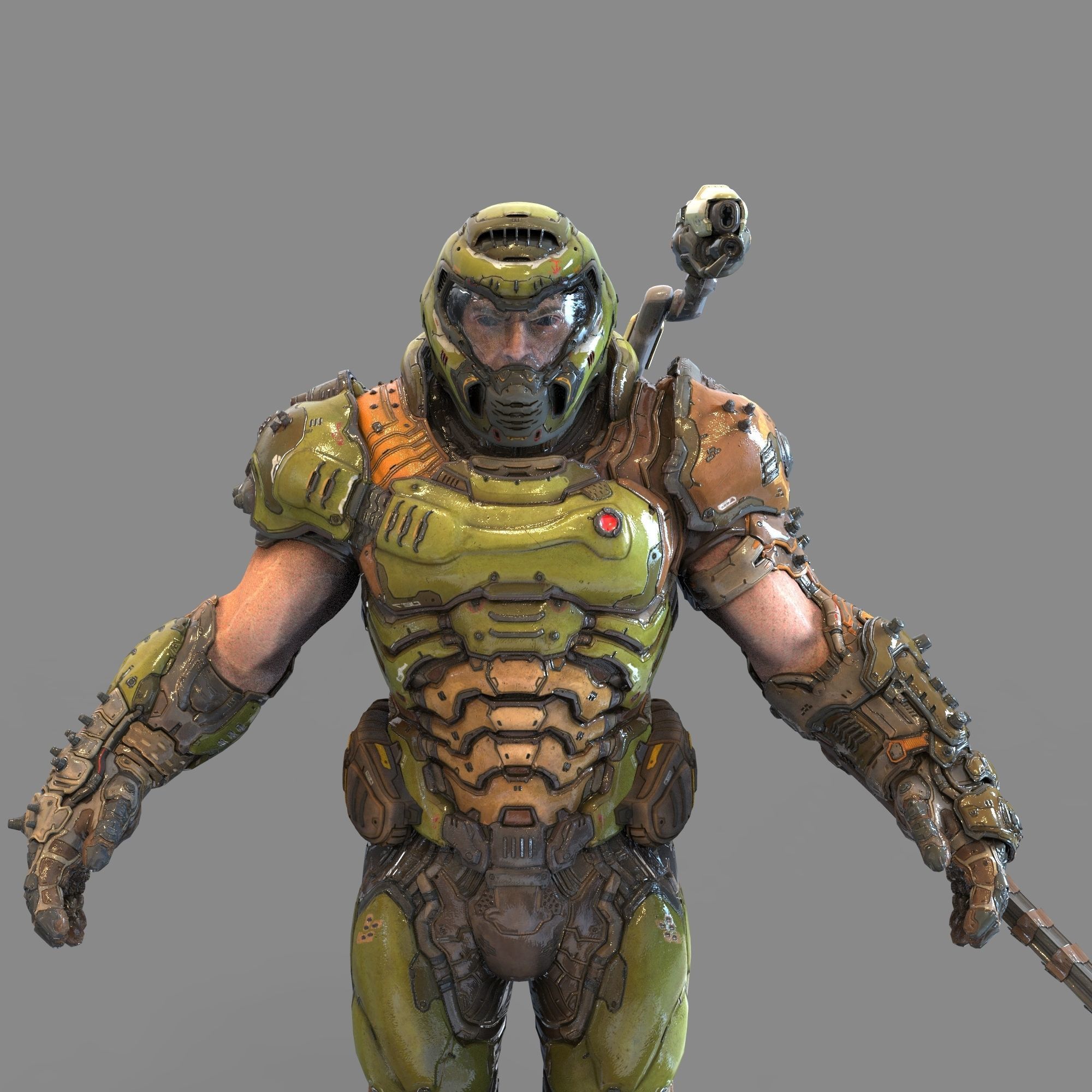 Doom Eternal Slayer Full Body Wearable Armor with Accesories 3D print model_73