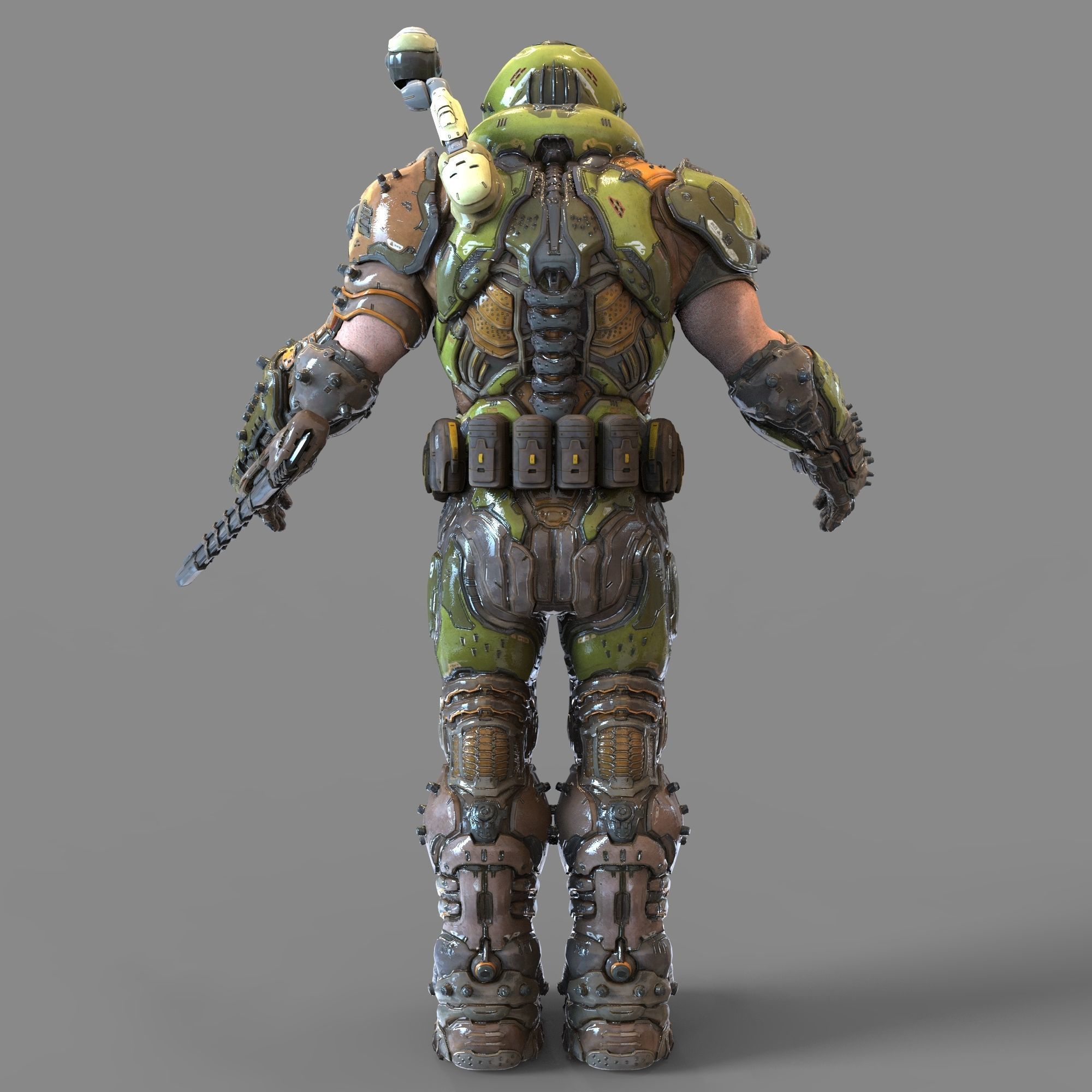 Doom Eternal Slayer Full Body Wearable Armor with Accesories 3D print model_58