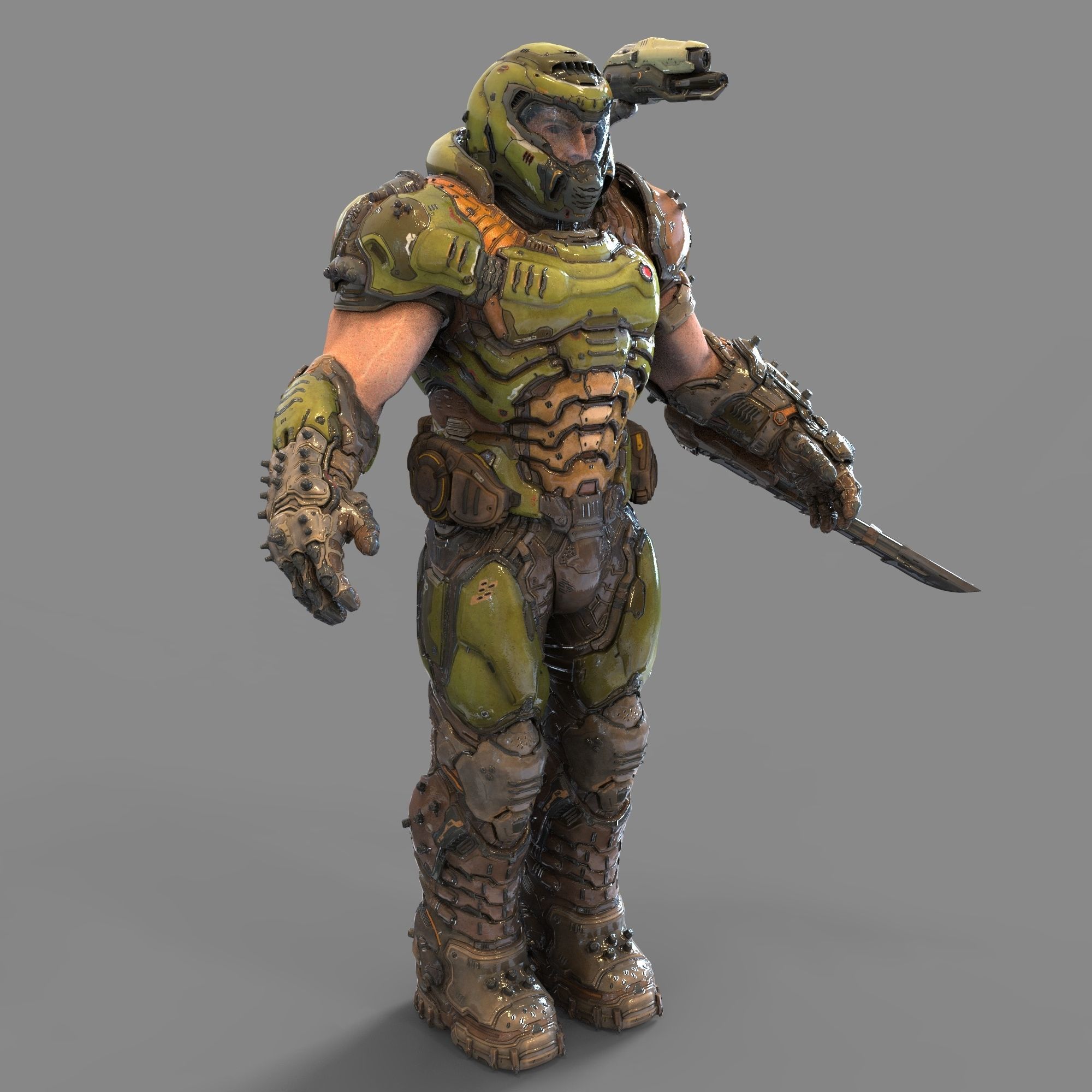 Doom Eternal Slayer Full Body Wearable Armor with Accesories 3D print model_89