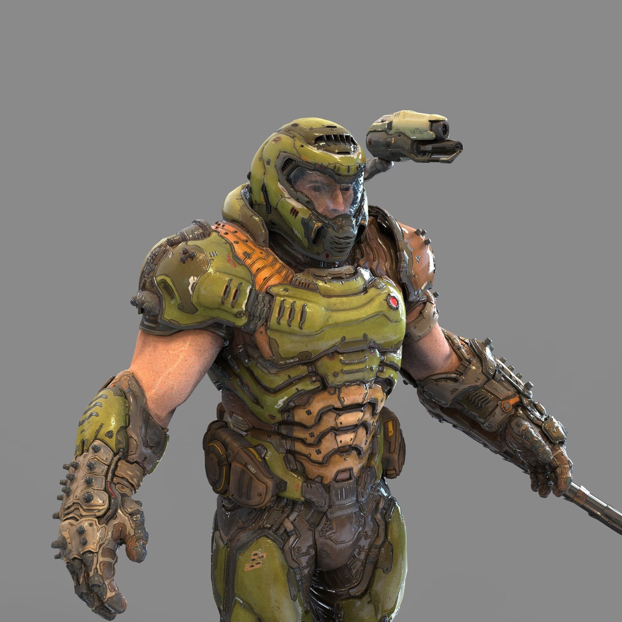 Doom Eternal Slayer Full Body Wearable Armor with Accesories 3D print model_75