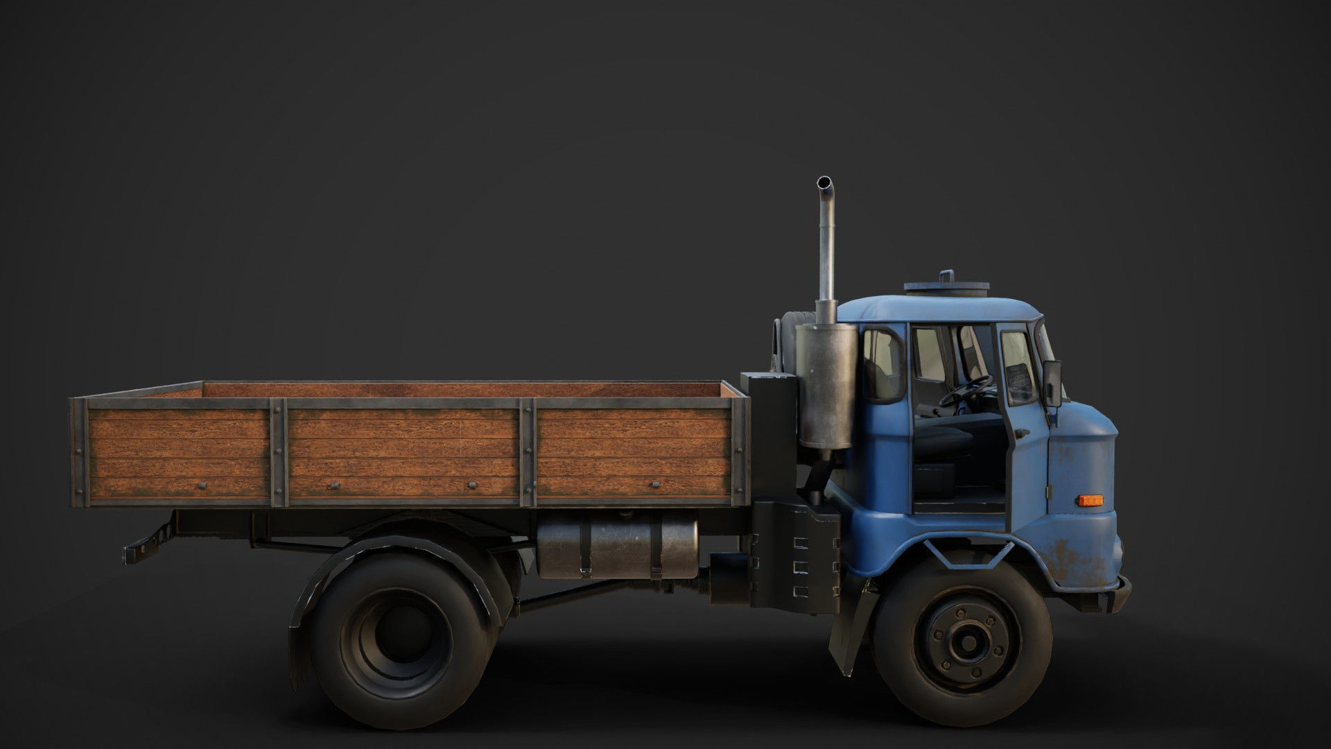 IFA w50 Truck  Low-poly 3D model_2
