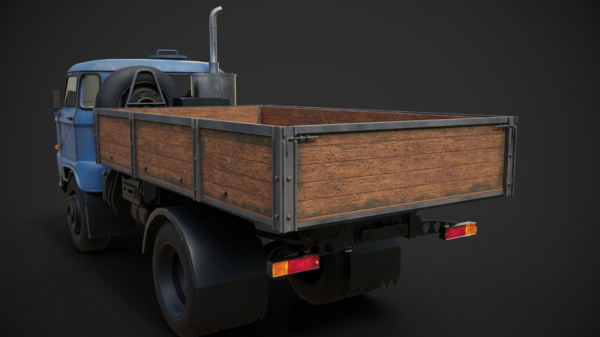 IFA w50 Truck  Low-poly 3D model_5