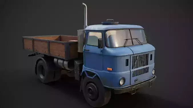 IFA w50 Truck  Low-poly 3D model