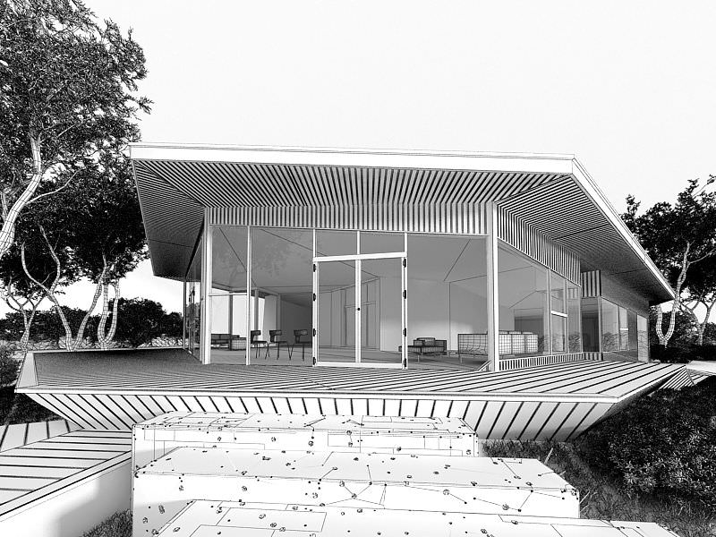 Modern House 3D model_1