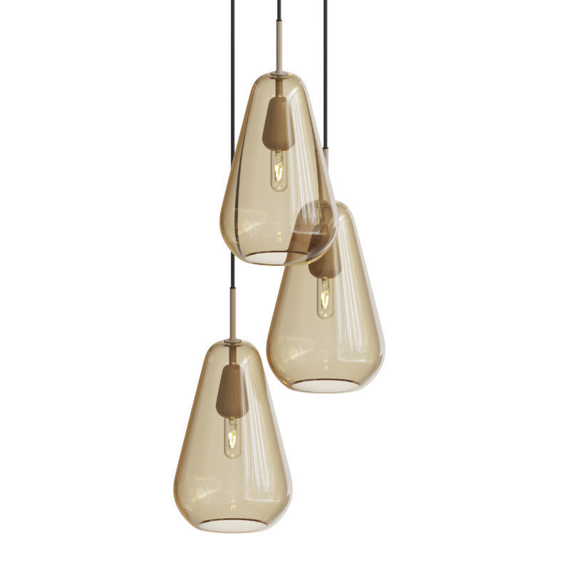 Anoli 3 Pendant Light 3D model_3