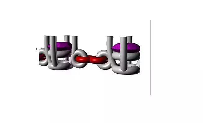 YD126 structure of polymer chain 3D print model