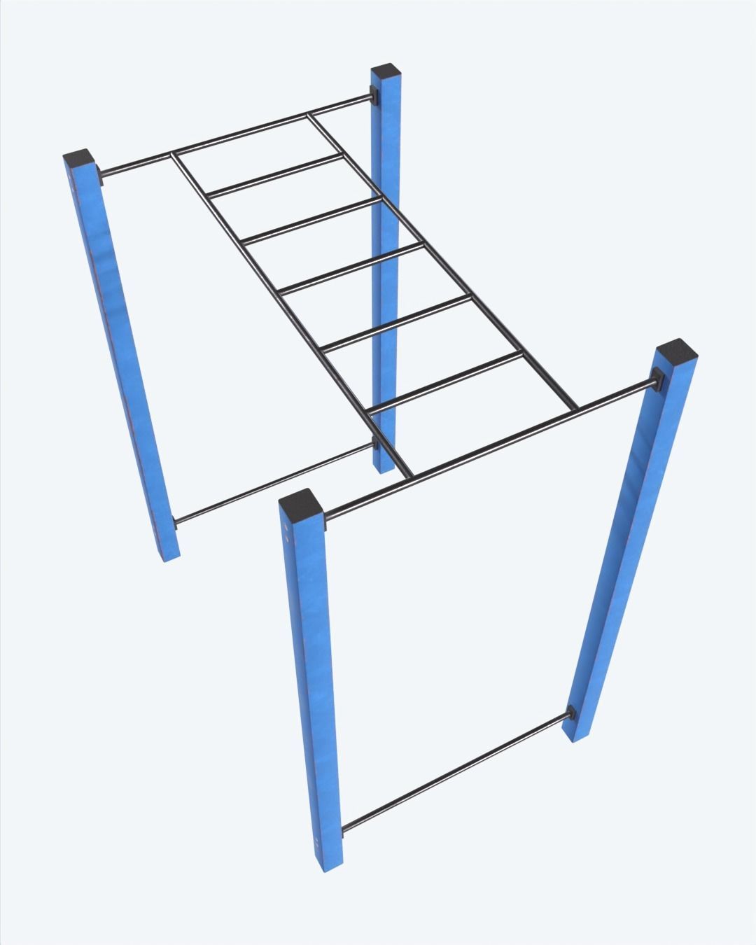 Street Workout Component01 Low-poly 3D model_4