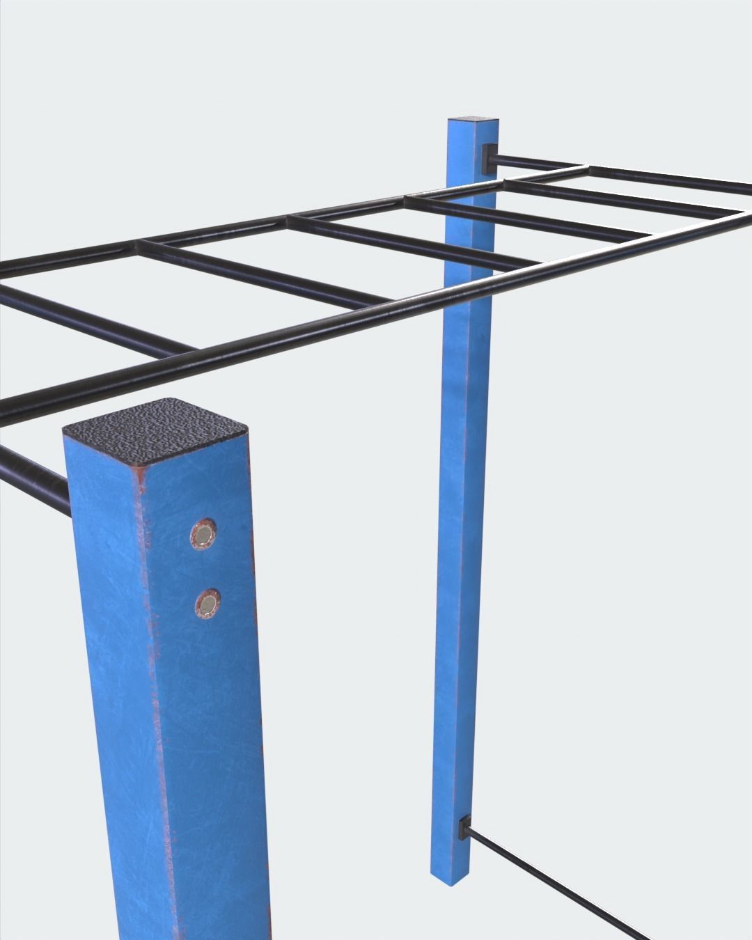 Street Workout Component01 Low-poly 3D model_2