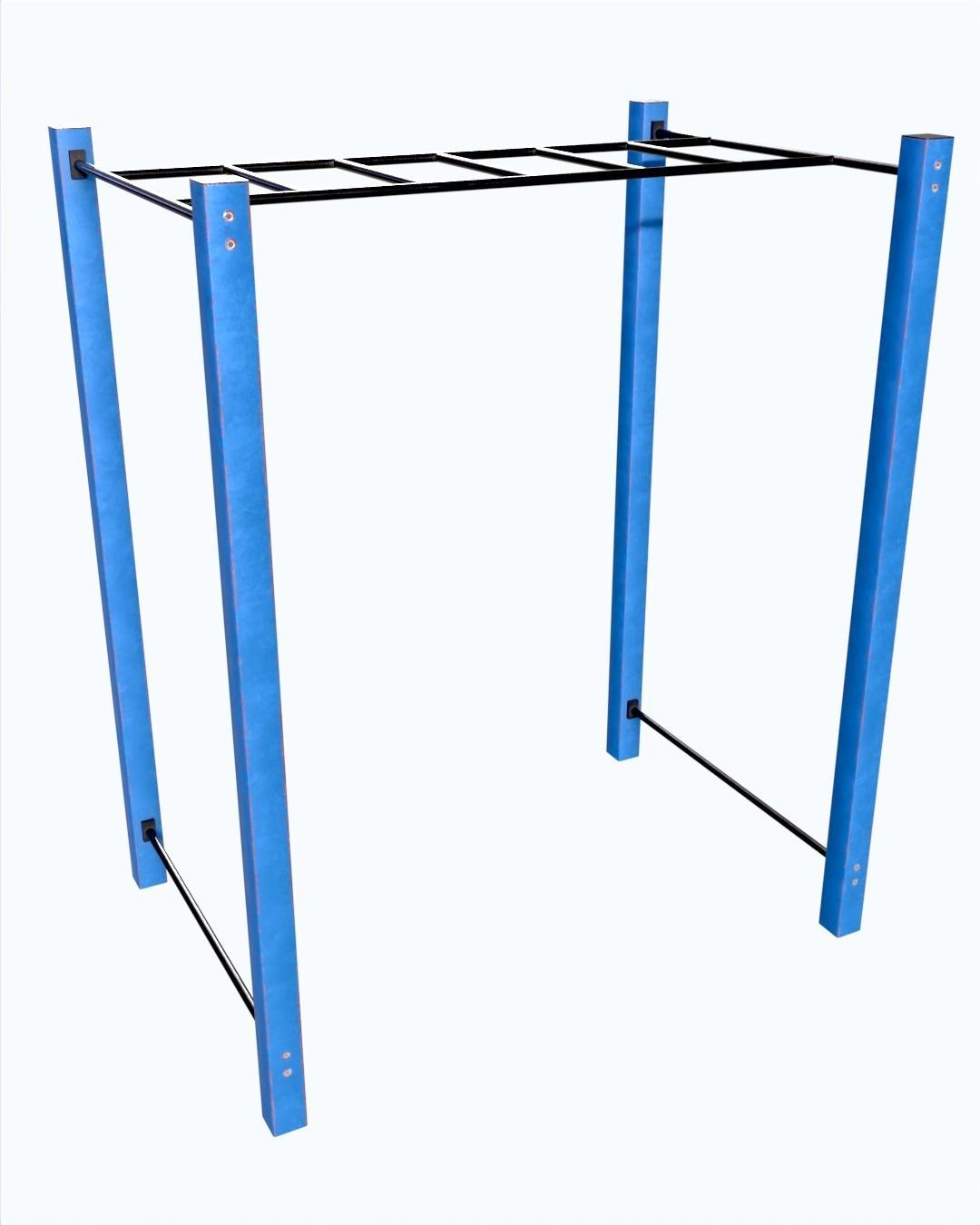 Street Workout Component01 Low-poly 3D model_8