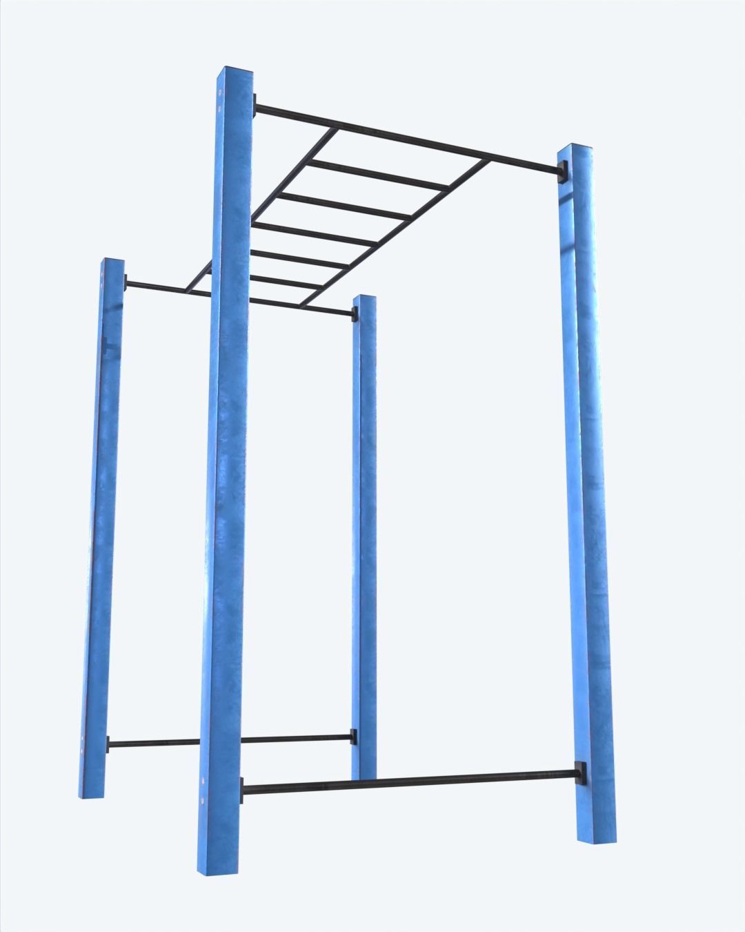 Street Workout Component01 Low-poly 3D model_5