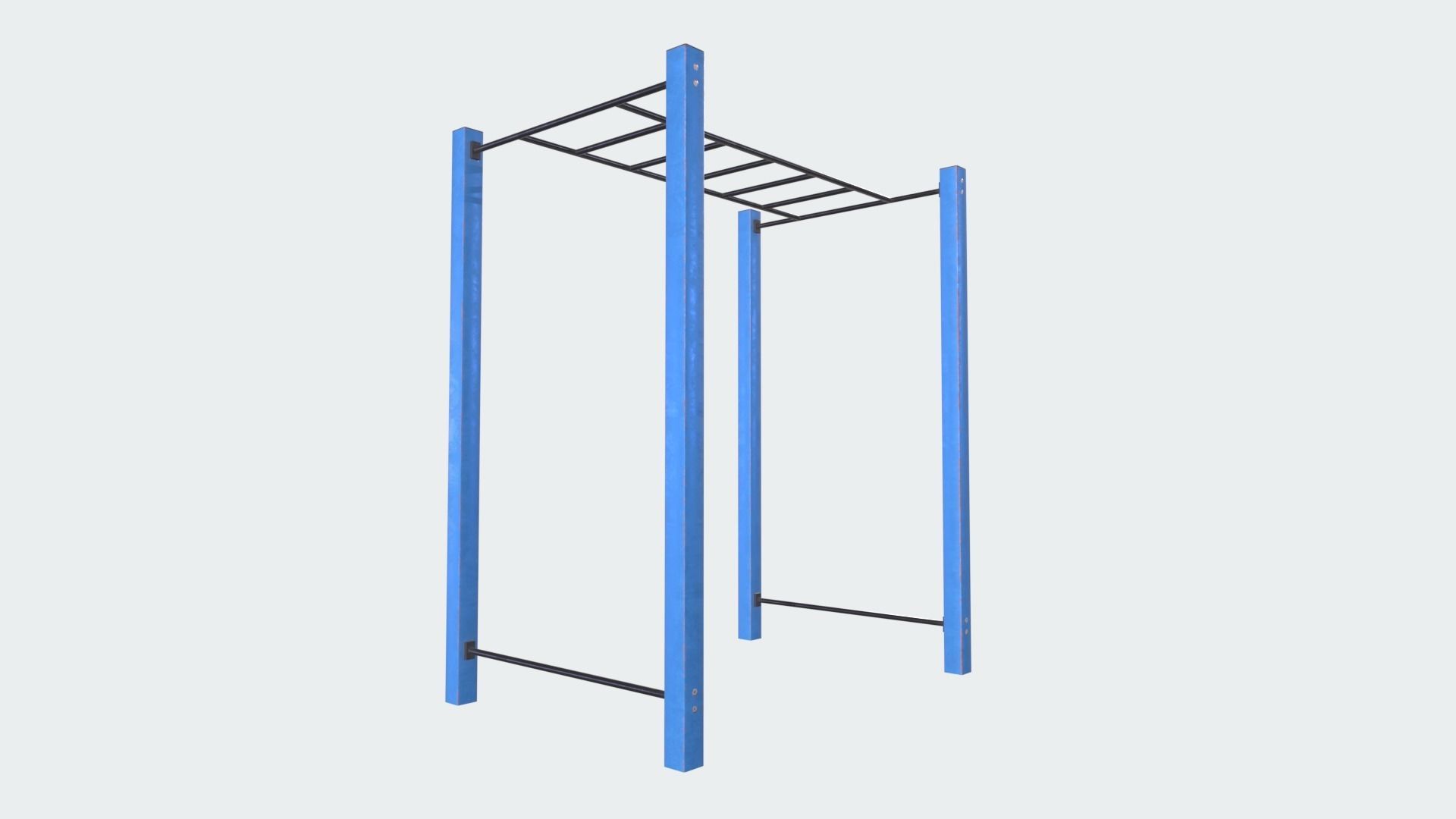 Street Workout Component01 Low-poly 3D model_12